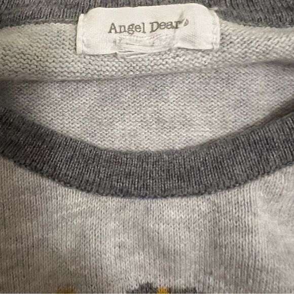 Angel Dear Baby Tiger Gray Yellow Sweater, 18-24 months - Picture 2 of 2